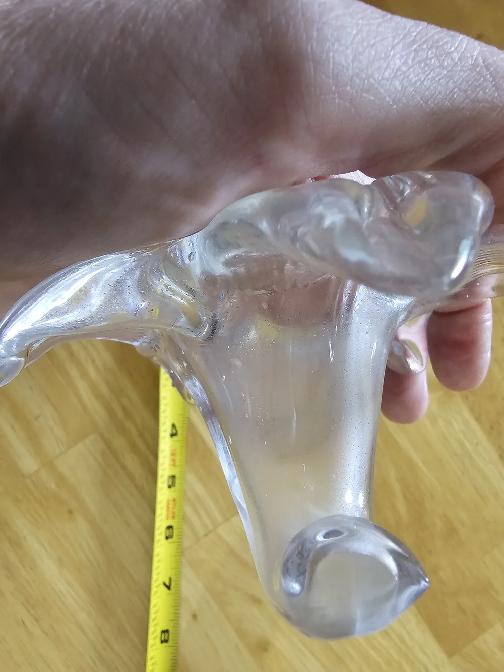 Two's Company Clear Glass Flower Bud